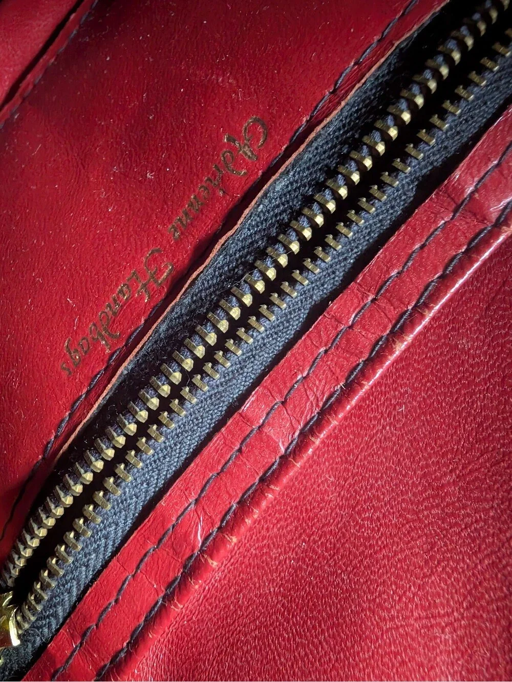 Vintage Adrienne Vittadini Leather Bell Handbag